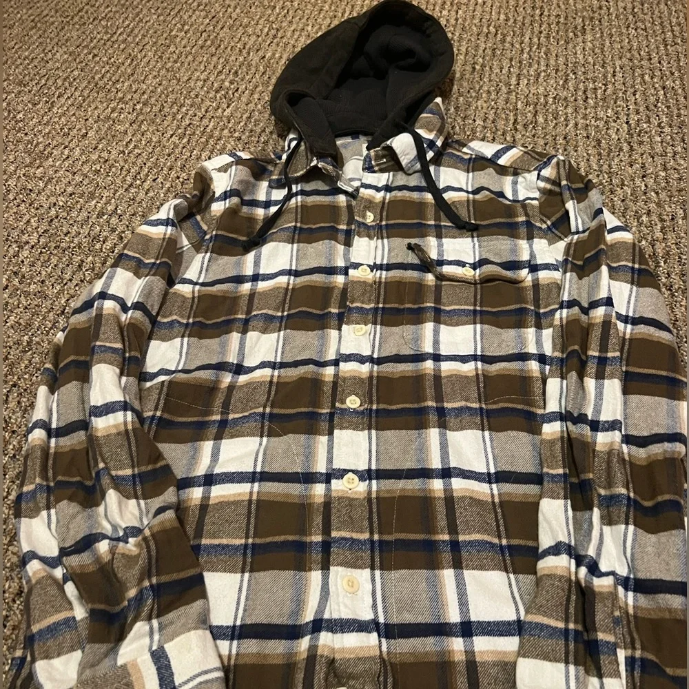american eagle button down flannel - Picture 2 of 4